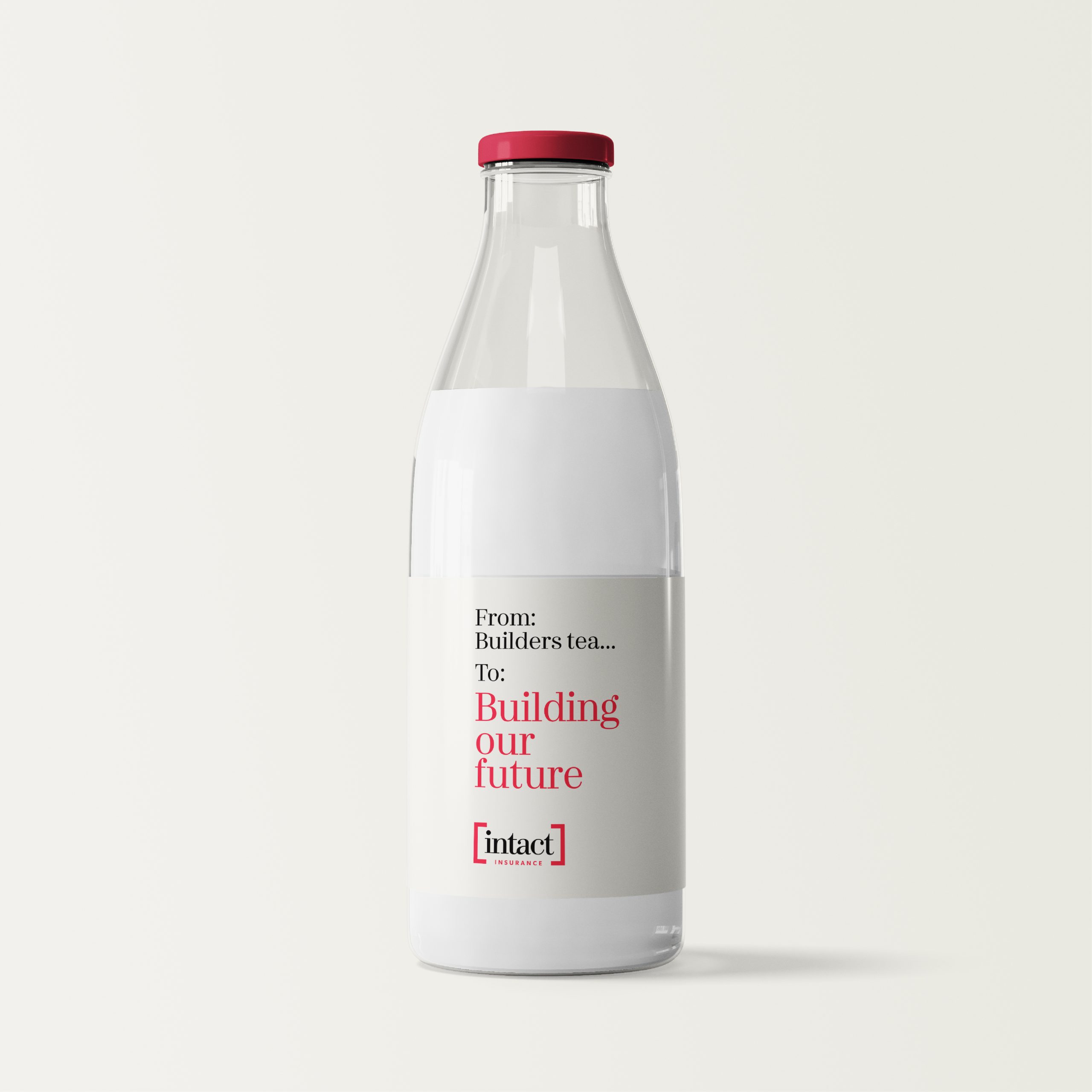 Intact Milk Bottle